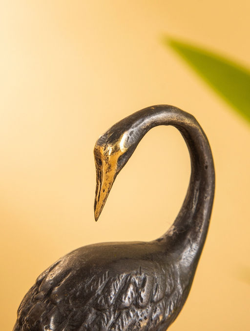 Сувенир «Журавль», 5×3×10 см, бронза