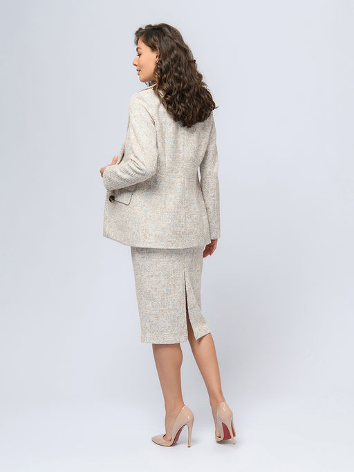 Жакет бежевого цвета с карманами - 1001dress фото 3