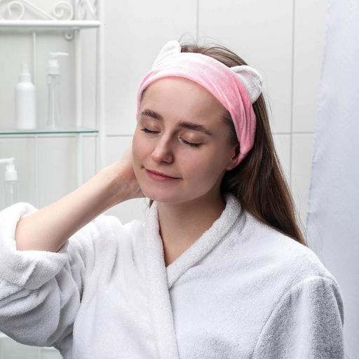 Цена за 12 шт. Повязка для умывания Ушки, цвет МИКС - Simaland фото 6