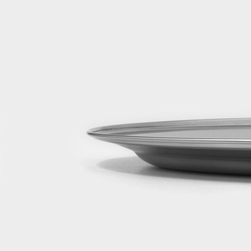 Поднос овальный из нержавеющей стали Доляна, 30×20 см, серебристый