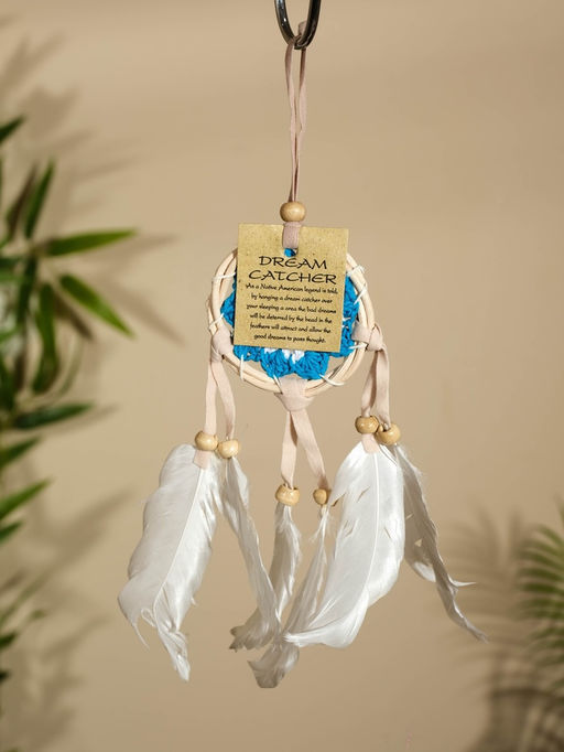 Ловец снов, 7×30 см, бело-голубой