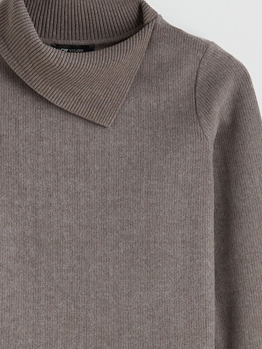 Dik Yaka Kad?n Triko Kazak