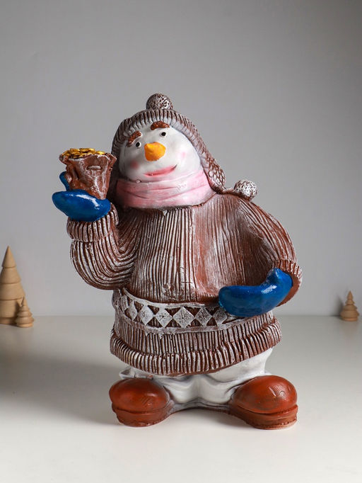 Подставка для бутылки «Снеговик», 40×28×19 см