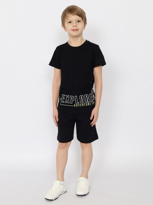 CRB wear/ HSJB 63839-22 Футболка для мальчика,черный/Ex.Cherubino  фото 2