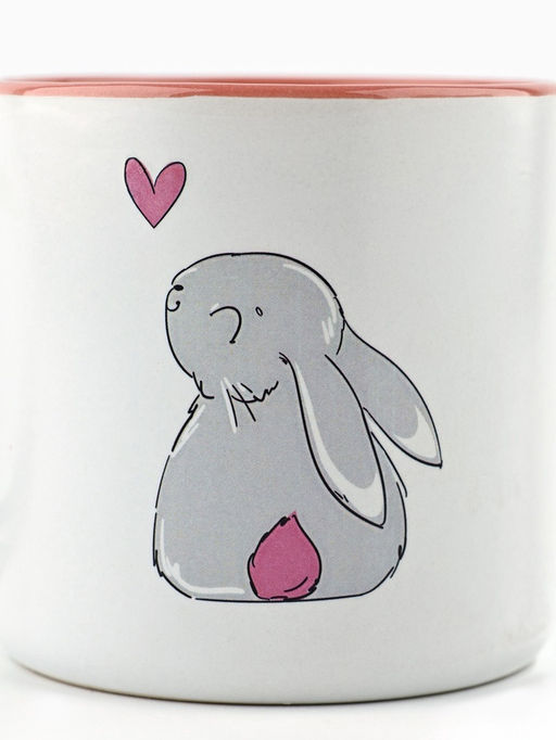 Кружка чайная керамическая Зайка, 380 мл