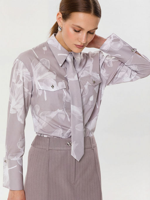 Блузка с галстуком - Marchello marchellini фото 4