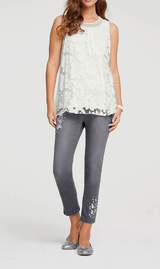 Топ, белый - Linea tesini фото 3