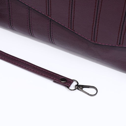 Сумка-клатч на магните, длинный ремень, цвет фиолетовый - Simaland фото 6