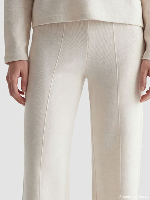 Beli Lastikli Geni? Pa?a Kad?n Pantolon