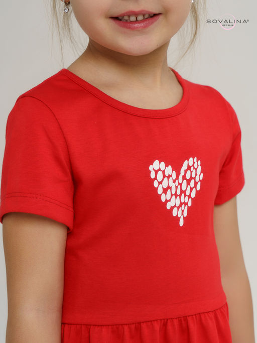 Платье Лето красный-лав - Sovalina фото 15