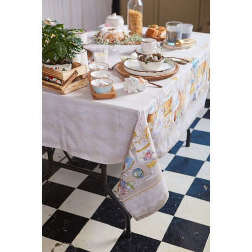 Скатерть Этель «Пасхальные куличи» 220×147 см, 100% хлопок, саржа 190 г/м²