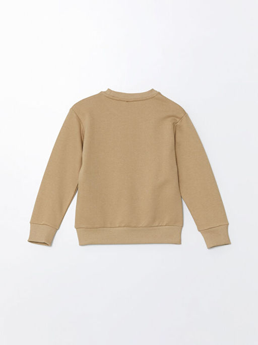 Bisiklet Yaka Basic Uzun Kollu Erkek ?ocuk Sweatshirt