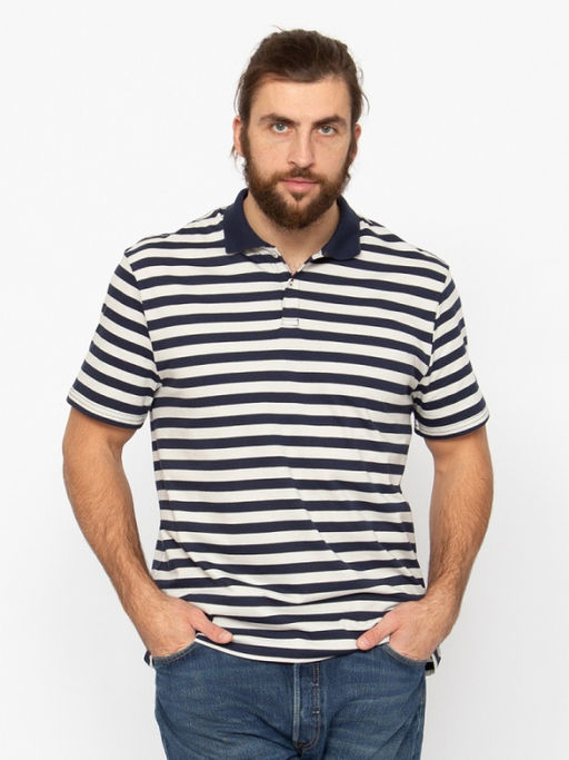 CRB wear/CWMM 60372-41 Рубашка-поло мужская,темно-синий/Ex.Cherubino