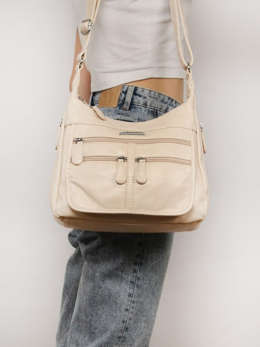 Сумка женская искусственная кожа Guecca-RY 1999, 2отд, плечевой ремень, св.бежевый SALE 261777 - Adelia фото 10