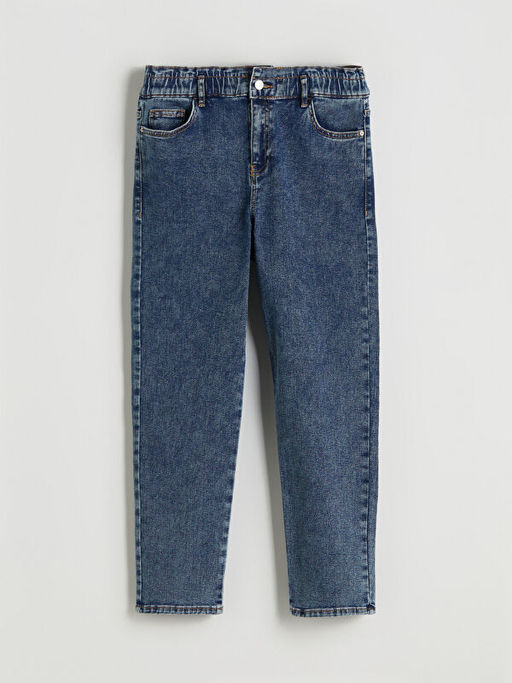 Beli Lastikli Slim Mom Kad?n Jean Pantolon