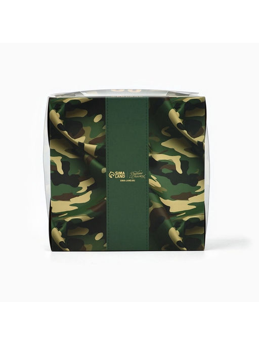 Цена за 5 шт. Коробка для капкейка 23 февраля, 16?16?7.5 см