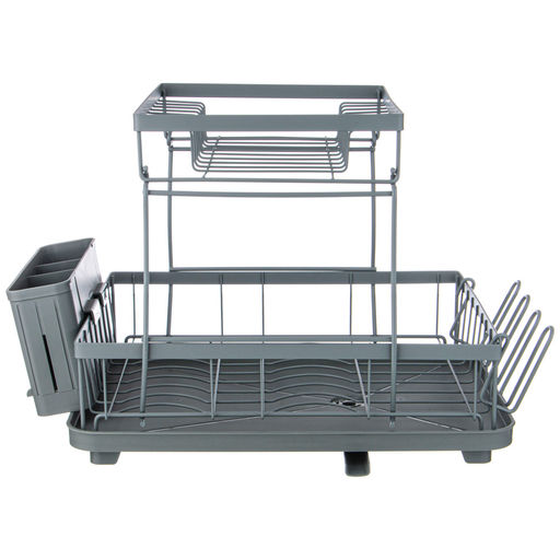 СУШИЛКА ДЛЯ ПОСУДЫ СЕРАЯ 43*30*31 СМ - Agness фото 4