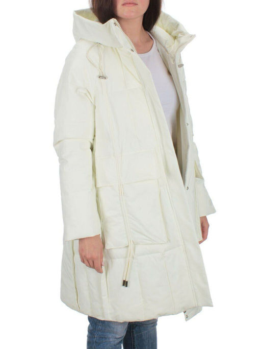 22-110 WHITE Куртка зимняя облегченная женская (150 гр. холлофайбер) - Фабричный китай фото 8
