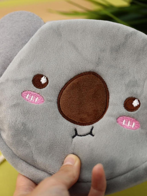 Сумочка плюшевая "Koala", grey (16*14 см)