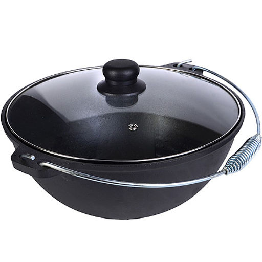 31163 Казан чугун 6 л, крышка, ручка.MB (х1)