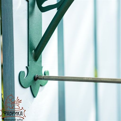 Кронштейн для подвесных кашпо Бабочка 201-032Gr - Фабрика интерьерной ковки фото 5