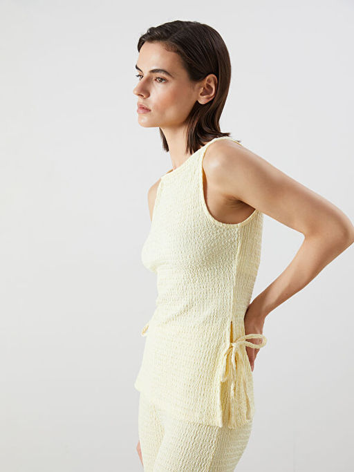 Bisiklet Yaka Dokulu Kad?n Atlet