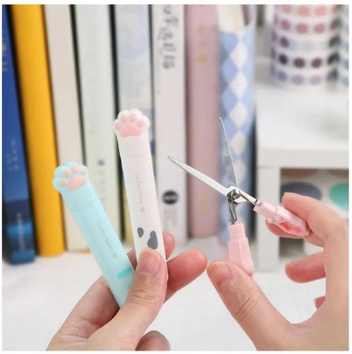 Ножницы мини складные и острые 8.7 см Лапка котика - Zebo фото 5