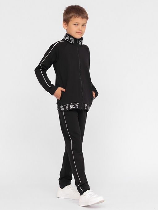 CRB wear/!CWJB 90110-22 Комплект для мальчика (толстовка, брюки),черный/Ex.Cherubino  фото 4