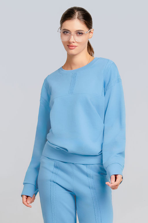 Арт. 2536 Костюм женский с брюками 44-52 (5 шт) Цвет:Голубой - Калинка фото 11