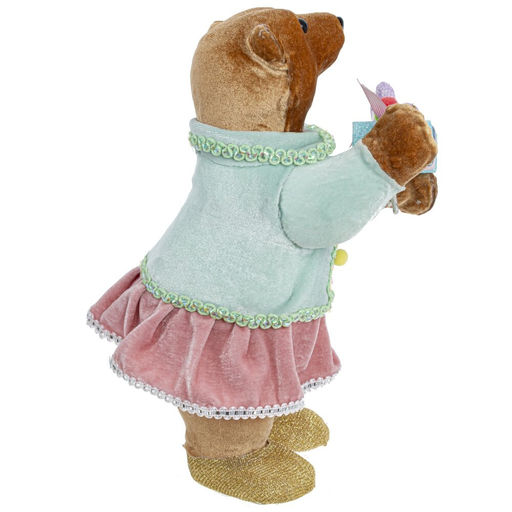 Украшение новогоднее "Медвежонок", L12 W17 H30 см, 2в.