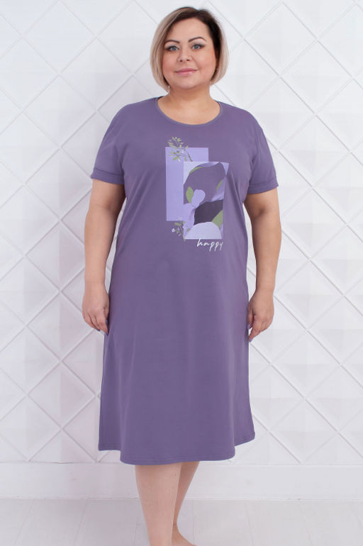 Арт. 4138 Туника женская 50-58 (5 шт) Цвет:пыльная сирень