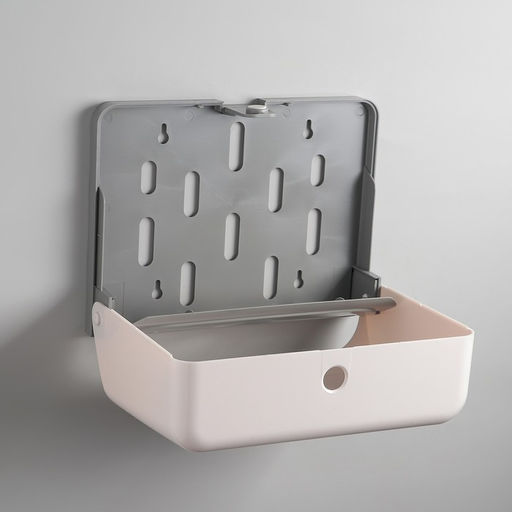 Диспенсер для бумажных полотенец в листах, пластиковый (макс. 200 шт.), 27×11×20.5 см, цвет белый