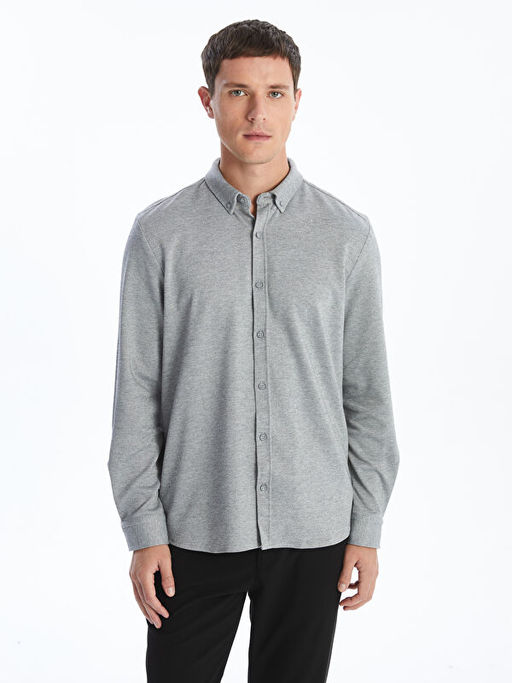 Slim Fit Uzun Kollu Erkek G?mlek