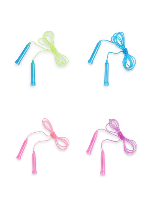 Цена за 10 шт. Скакалка детская, 1.7 м, регулируемая, цвет МИКС
