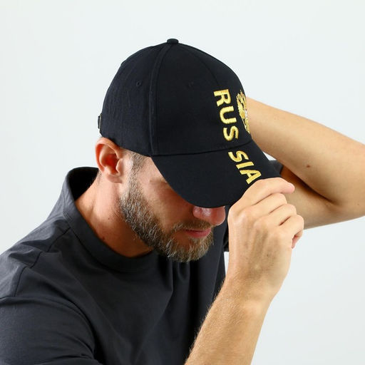 Кепка Russia, рр 56см, чёрная - Overhat фото 11