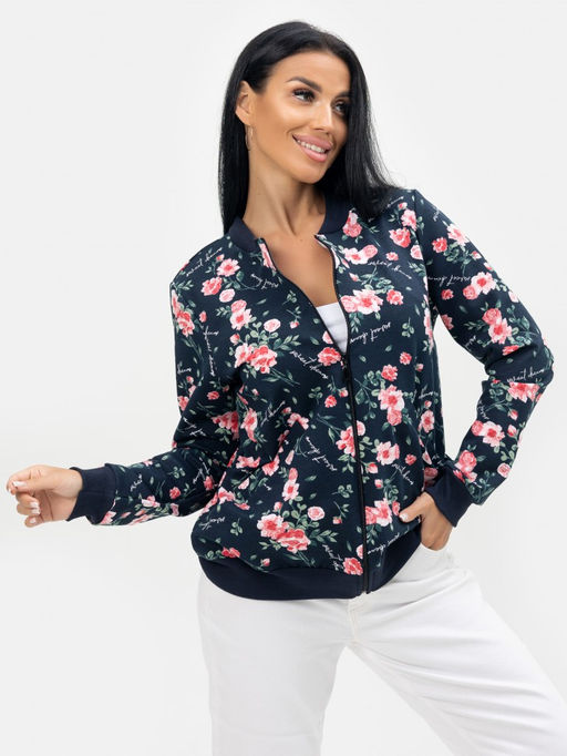 Бомбер женский на молнии - Милана фото 92