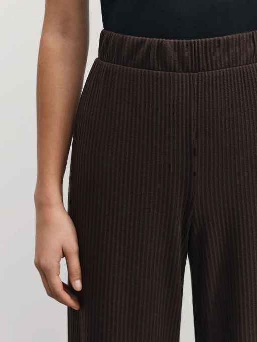 Трикотажные брюки в рубчик / Zarina  фото 5