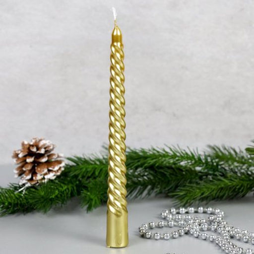 Свеча стержень 4 штуки 25 см витая / GL-10-4 /уп 36/144/ - Галеонтрейд фото 10