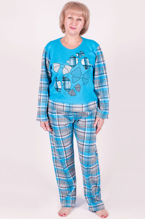 Арт. 4471 Пижама с брюками 54-60 (4 шт) Цвет:ассорти - Калинка фото 2