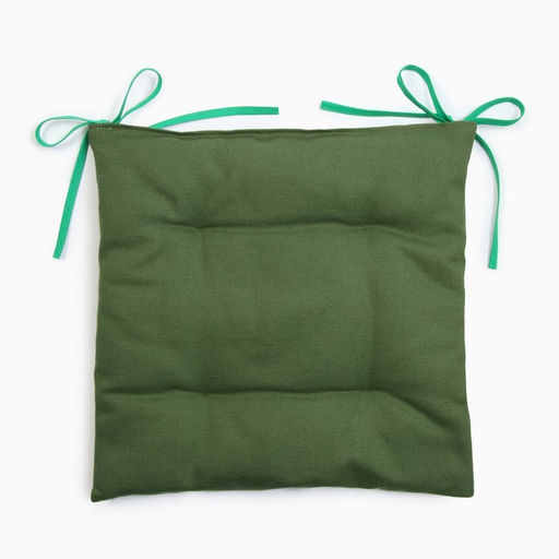 Подушка на стул «Этель» Freedom green, 42×42 см, зелёная