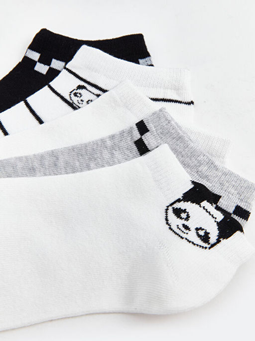 Desenli Kad?n Patik ?orap 5 li Paket - Waikiki фото 3