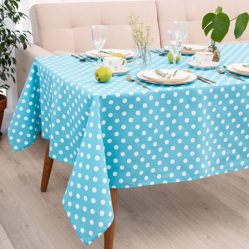 Скатерть Доляна Лесная голубика 150х180 см, 100% хлопок  фото 2