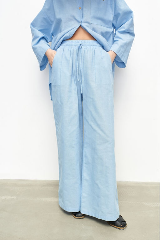 Костюм лён рубашка/брюки Blue - Erist store фото 6