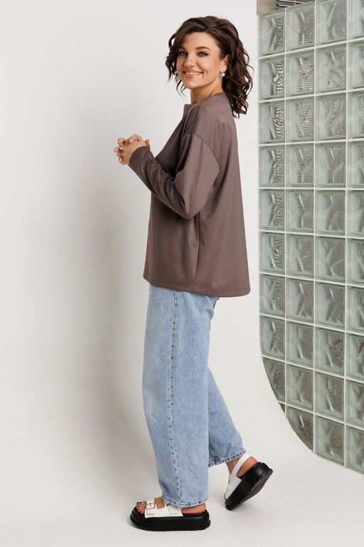 Джемпер BegiModa 4158 фиолетовый кварц  фото 4