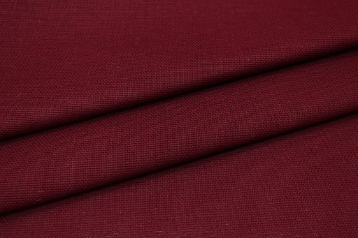Рогожка цв.Темный бордово-вишневый, ш.1.5м, хлопок-100%, 160гр/м.кв - Купава фото 3