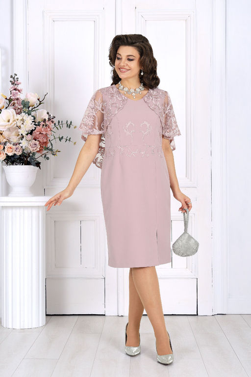 Платье Ninele 7508 пудра фото 3