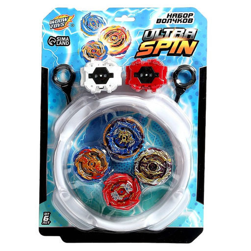 Боевые волчки ULTRASPIN, арена, 4 волчка, 2 устройства для запуска - Woow toys фото 16