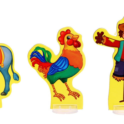 Цена за 2 шт. Напольный пазл с фигурками «Моя ферма», набор, 10 фигурок, 42 детали