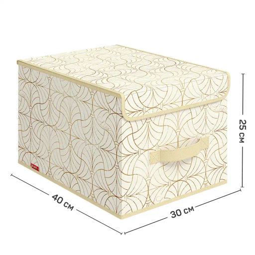 Короб стеллажный с крышкой, большой, 30*40*25 см Valiant  фото 79