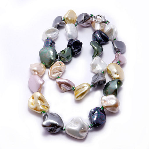 Бусы из жемчуга Майорка не обработанная